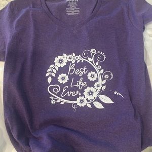 Purple ‘Best Life Ever’ tshirt